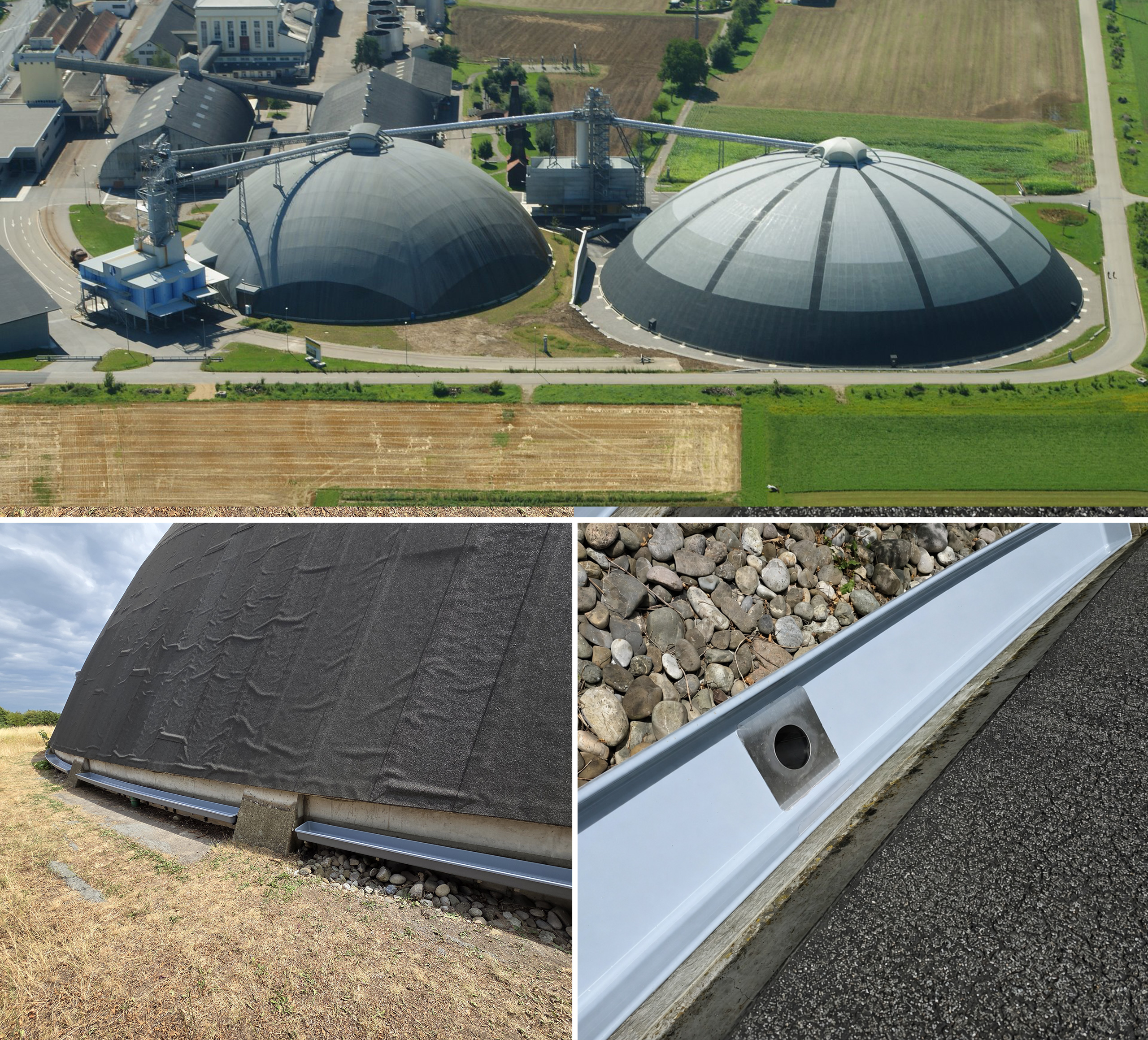 GFK-Wasserrinnen f&uuml;r Saldome 1 in M&ouml;hlin 